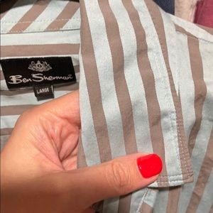 Ben Sherman striped fitted shirt. Sz L